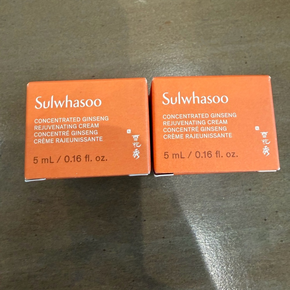 New in box! 2 mini Sulwhasoo Concentrated Ginseng Rejuvenating Creams